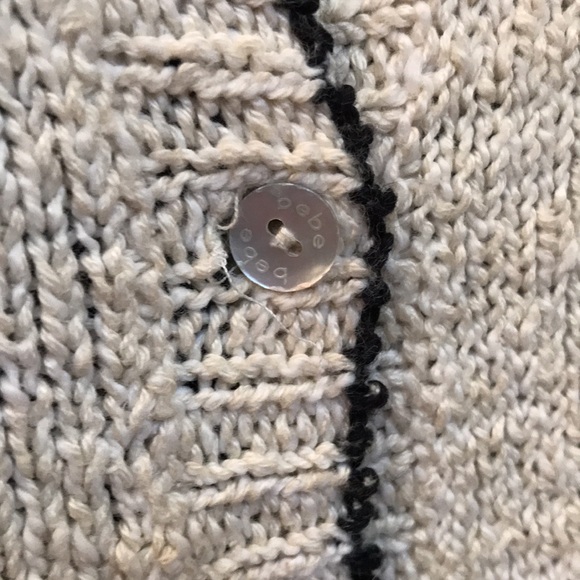 Vintage bebe Boatneck Button Down Sweater - Picture 3 of 9